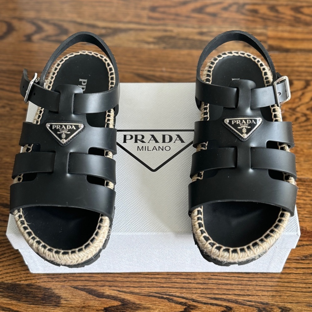Prada fisherman style sandals size 38